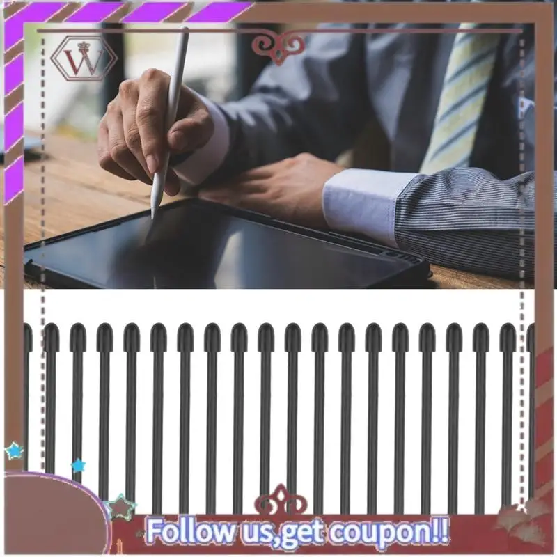 ABBG (20 шт.) Наконечники/наконечники для маркеров для замечательного 2, сменные мягкие наконечники/наконечники для стилуса, черные