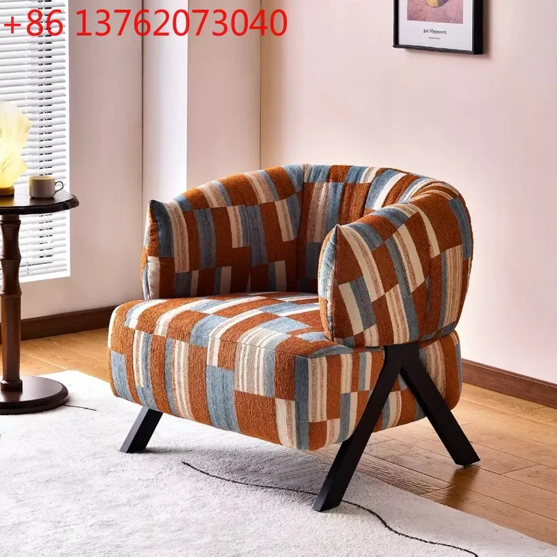 

Medieval casual single sofa chair, back chair, meeting chair, lazy sofa