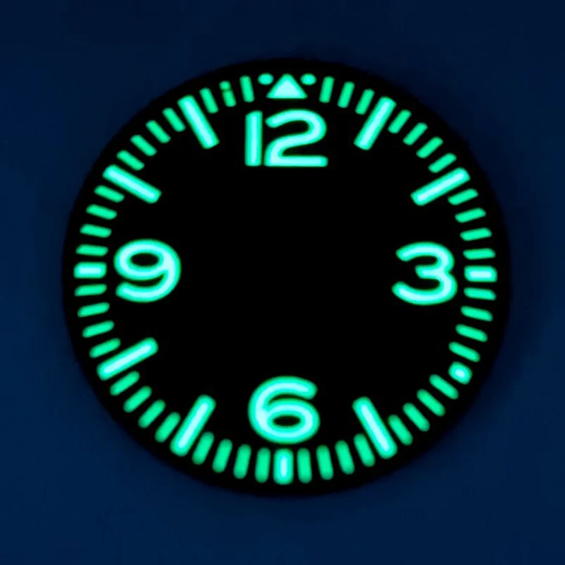 Green Luminous 28.5mm Dial For SKX007 SRPD 6105 Turtle Tuna Samurai Watch Fit NH35 NH36 Mechanical Movement Mod Accessories