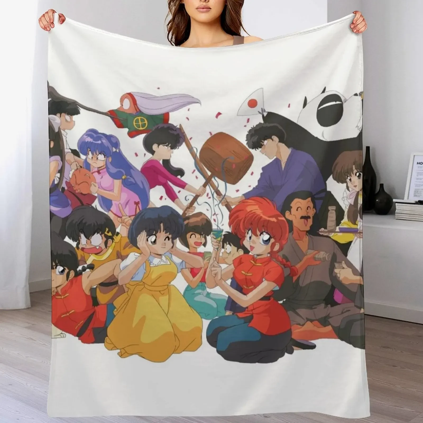 

Ranma Throw Blanket Fluffy Cozy Throw Blanket for Home Decor