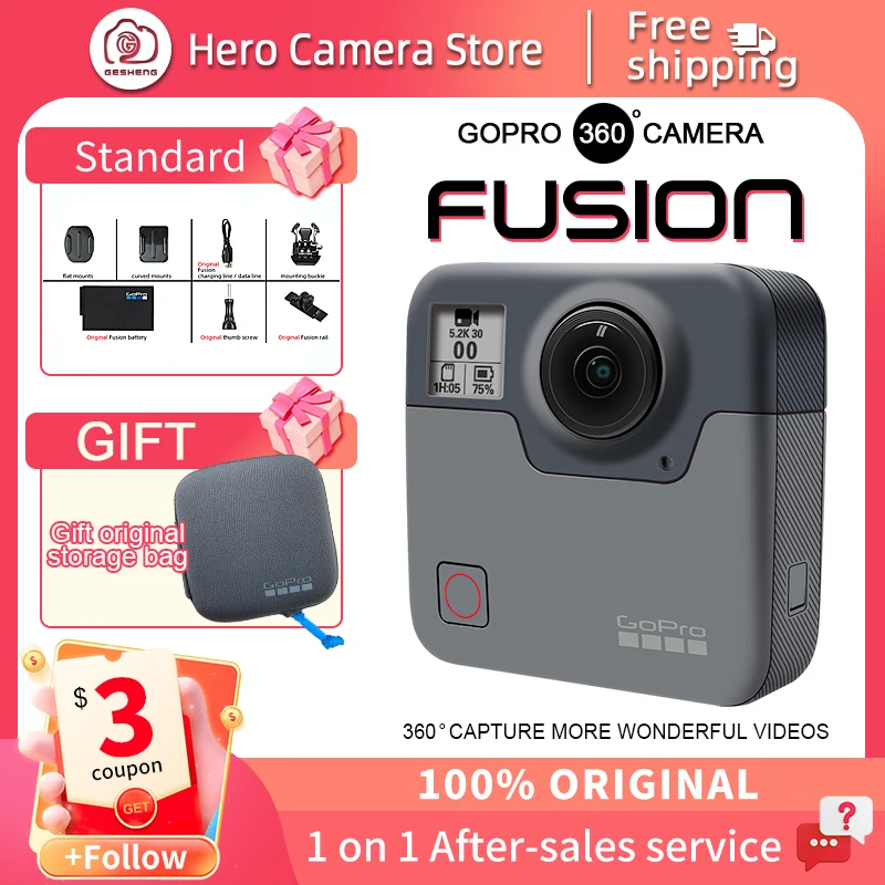 360 Gopro Fusion - Eletrônicos - AliExpress