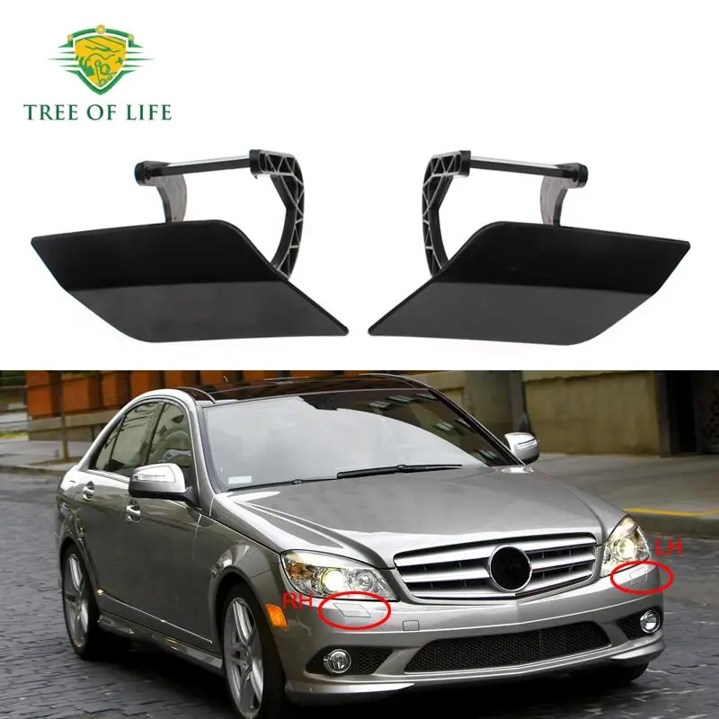 A2048802124 A2048802224 Front Bumper Headlight Washer Spray Nozzle Cover For Mercedes W204 C300 C350 2007 2008 2009 2010 2011