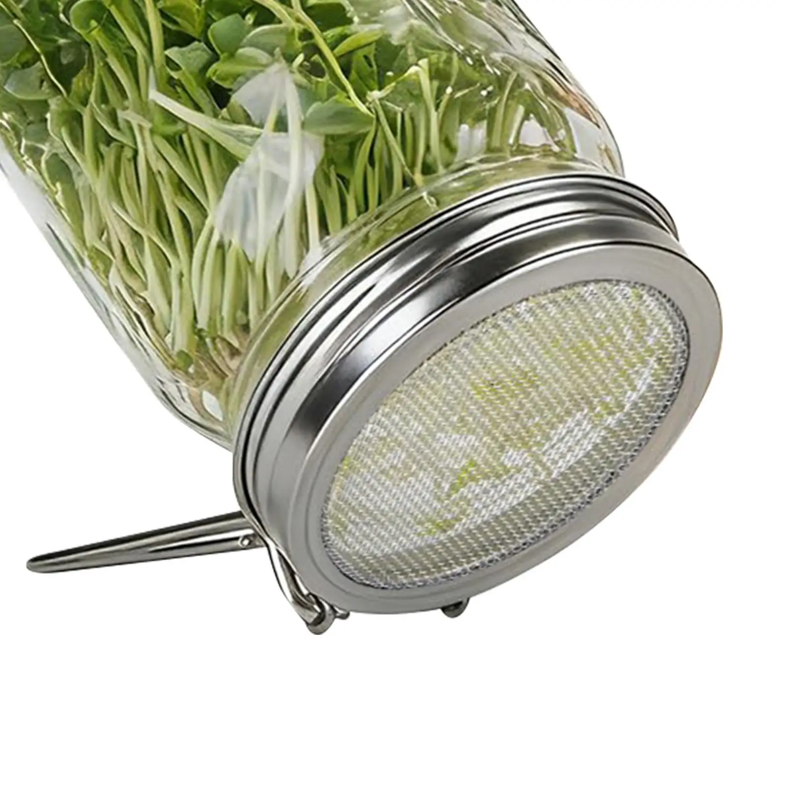 86mm Food-Grade Stainless Steel Mesh Sprouting Jar Lids Canning Jar Drain Screen Covers For Alfalfa Broccoli Radish Sunflower