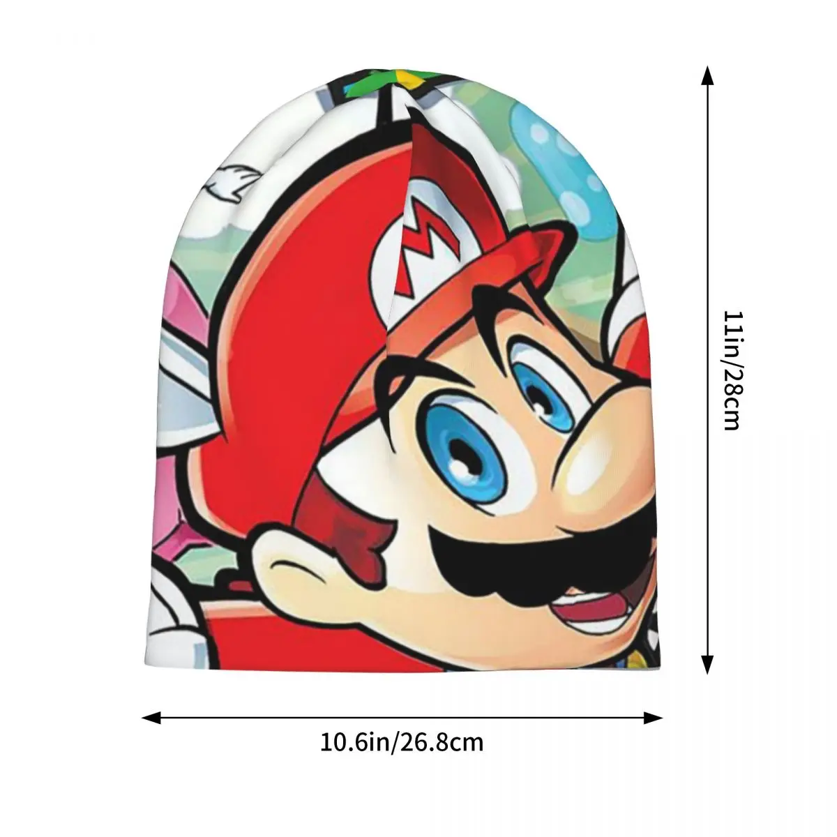 Super Mario Warm Knitted Cap Fashion Bonnet Hat Autumn Winter Outdoor Beanies Hats for Men Women Adult