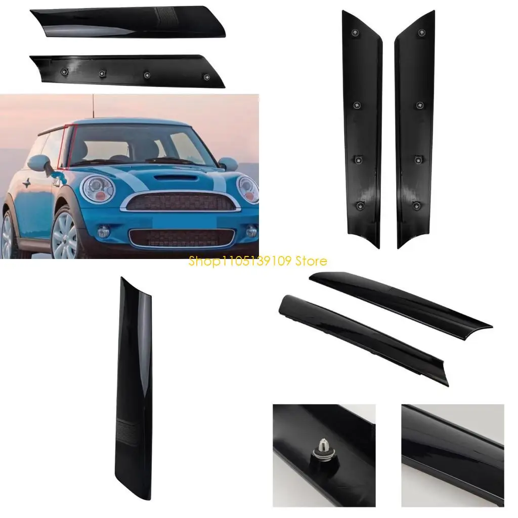 

P5ED Windshield A Pillar Trim Molding,Front Left Right Side for R52 R53 Replaces 51137128157 Accessories