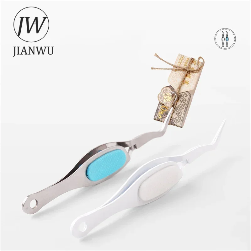 JIANWU-pinzas inversas con punta de codo, herramienta de mano, Clip, Material para diario, herramienta de Collage, diario creativo DIY, suministros para estudiantes, papelería