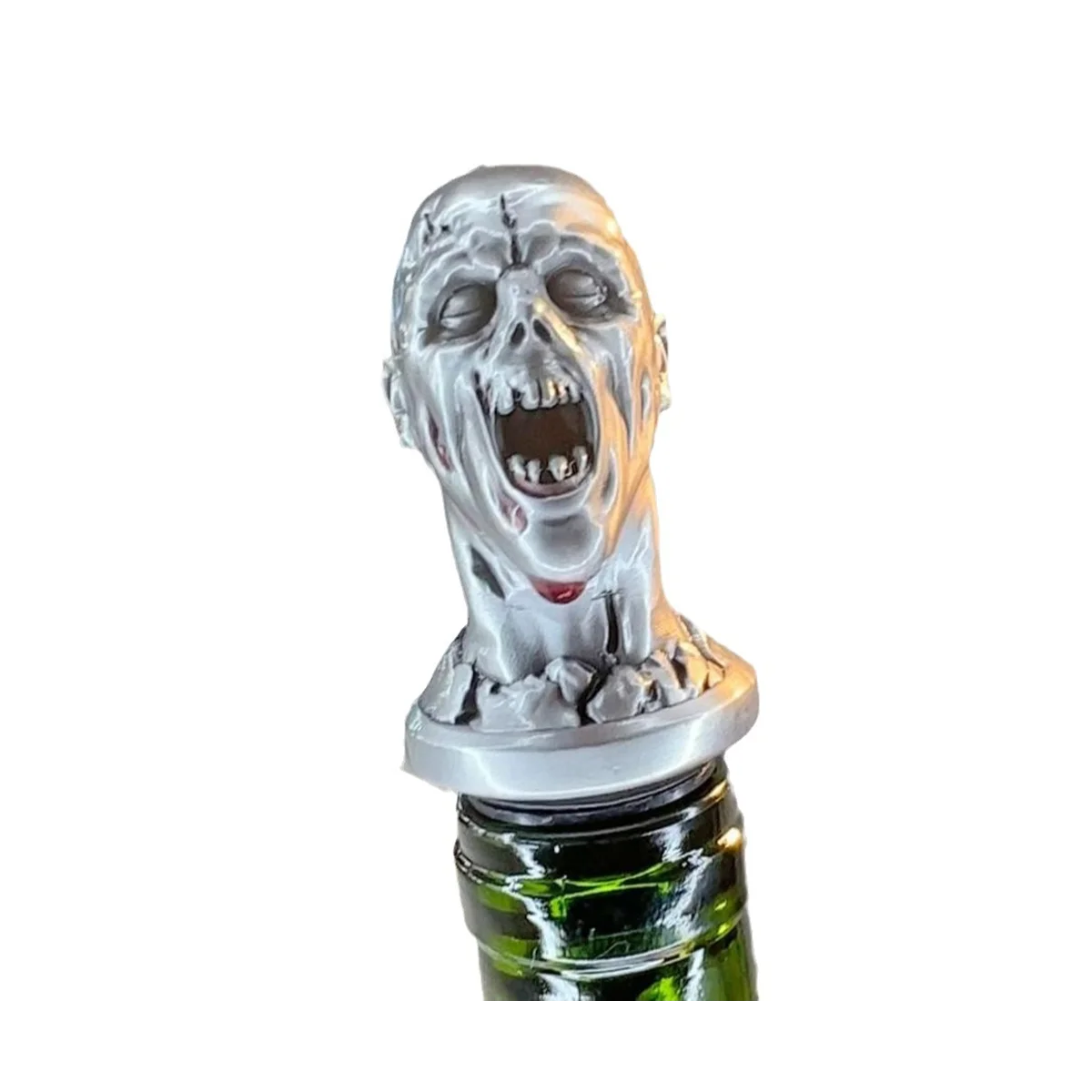 Zombie Head Wine Pourse Zombie Head Wine Pourer is Perfect for Any Horror Loving Wine Drinker