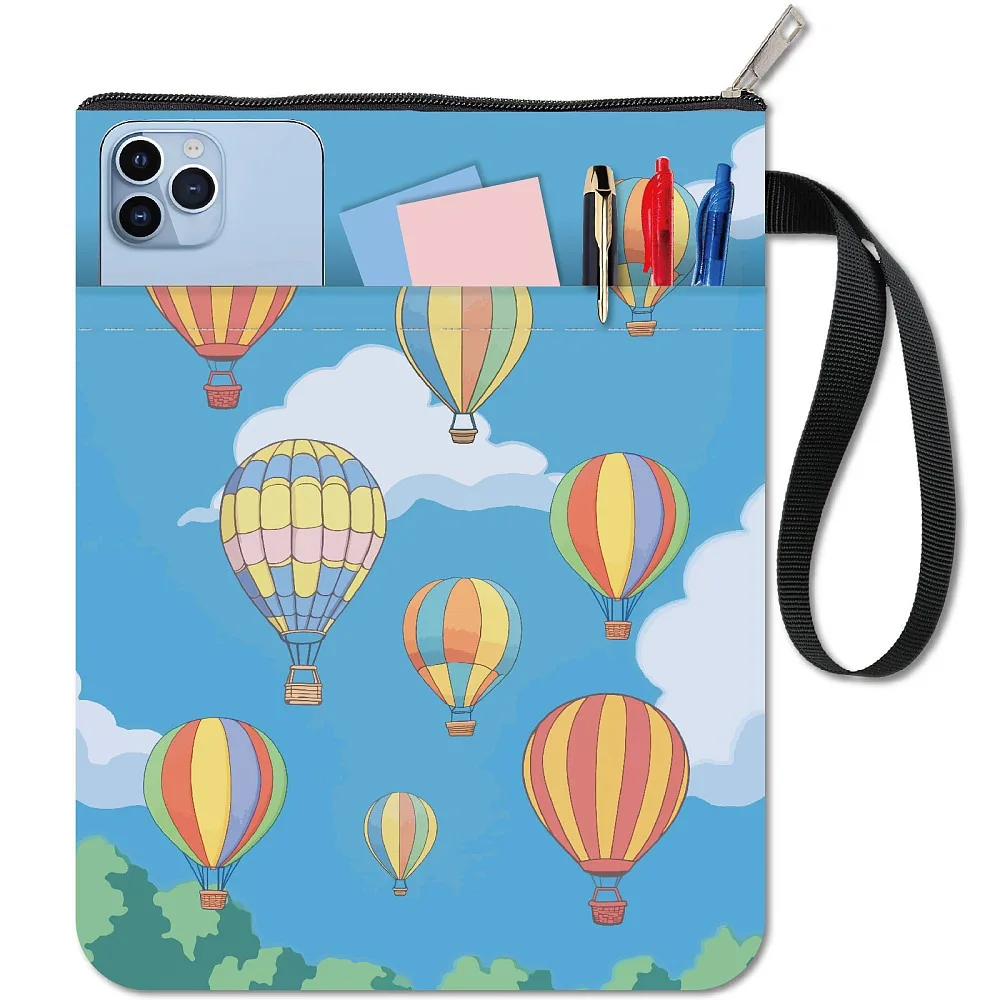 Cloth Book Cover Notebook Wraps Rectangle Hot Air Balloon 280x220mm