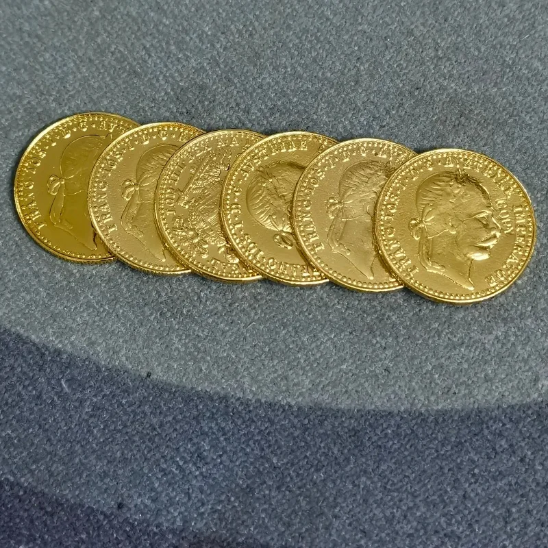 6 pieces Replica 1915 Austria-Habsburg 1 Ducat Golden Copy Coin