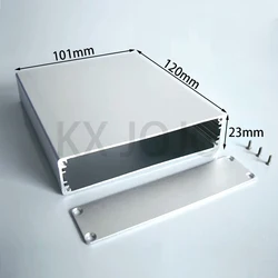 Aluminum Enclosure 101*23*120mm Integrated Case Electrical Extruded Box Silver Circuit Board Case DIY