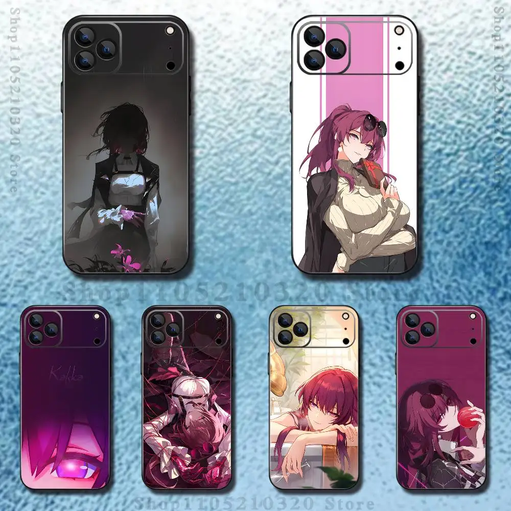 

Game K-Kafka on Star R-Railway Phone Case For iPhone 17,16,15,14,13,12,11 ,Pro Max,XS,X,XR,SE,Mini,8,7,Soft Silicone Black Cover