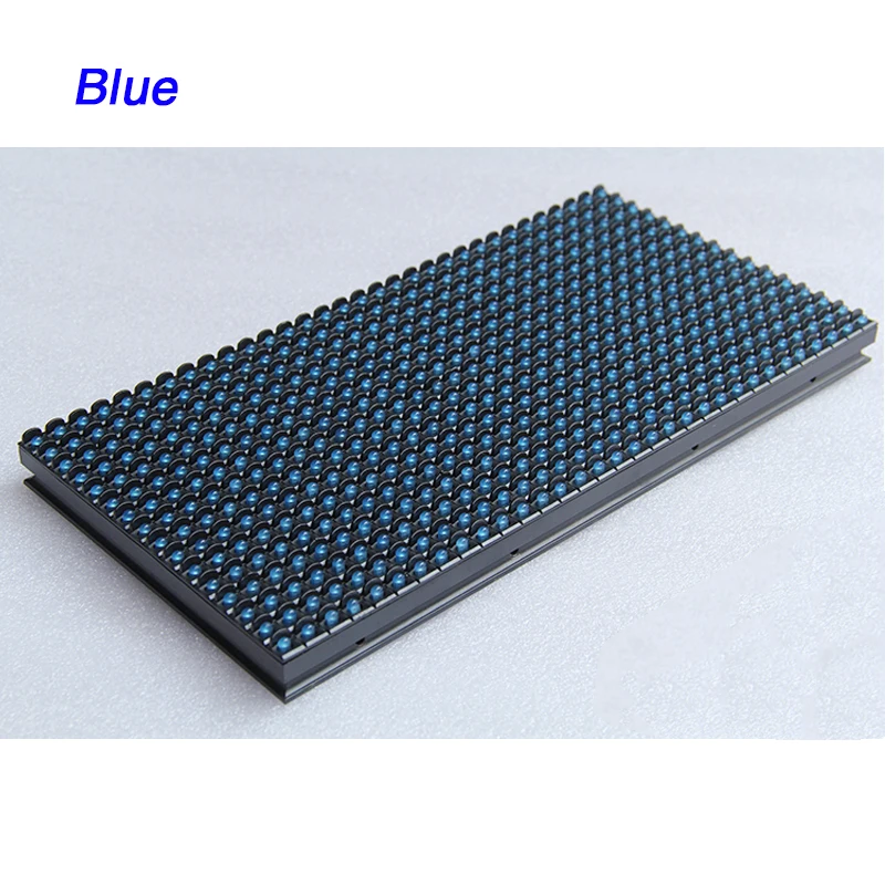 P10 Outdoor Waterproof Blue Color DIP LED Display Panel 320mmx160mm LED Display Module 32 x16 Pixel LED Unit Board