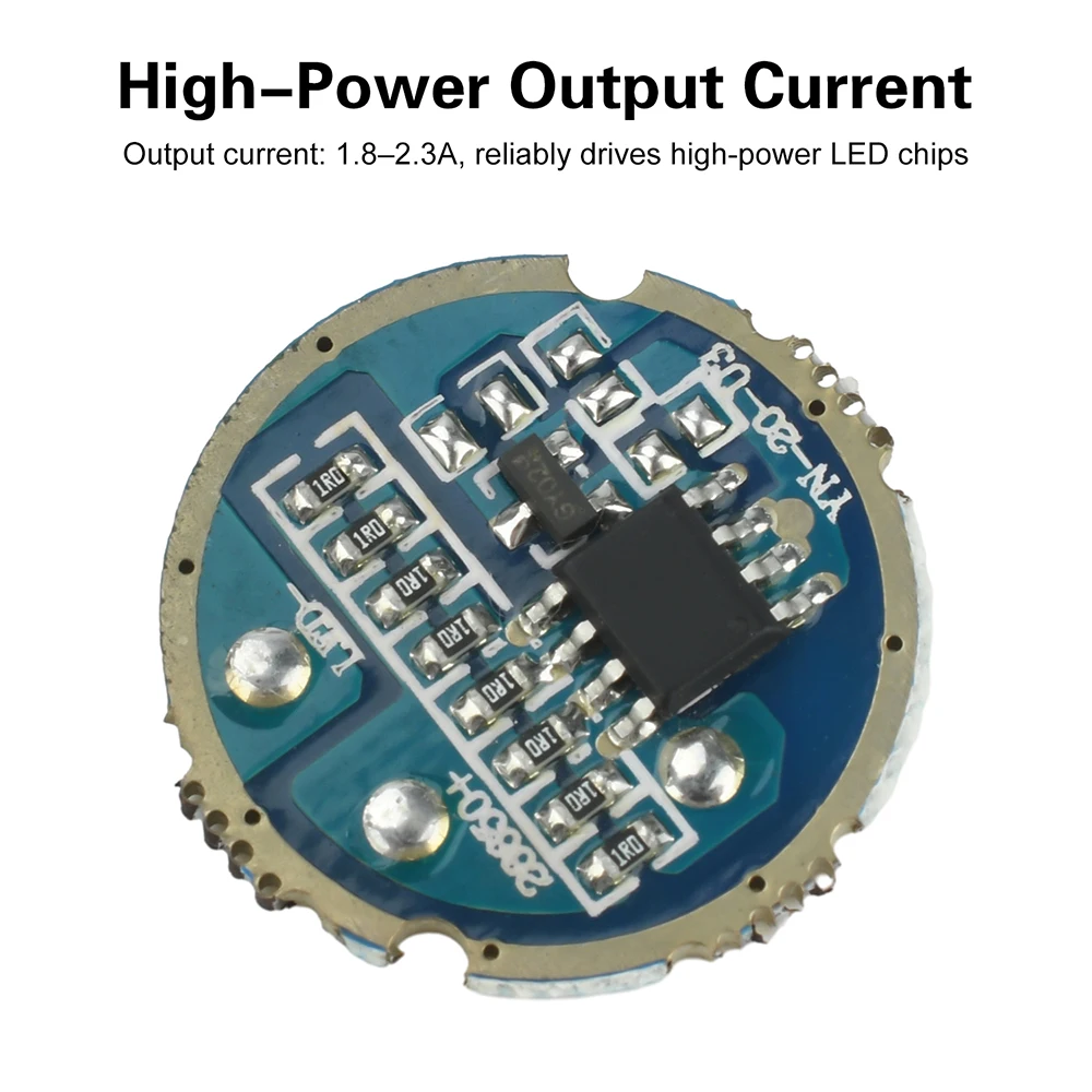 Single Speed Flashlight Driver Board DC 3.7-4.2V DIY Component Compatible With 6-15W LEDS 17/20mm Flashlight Drive Accessories
