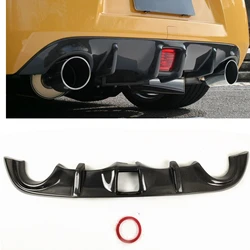 Rear Bumper Diffuser Lip For Nissan 370Z Z34 2009-2020 Carbon Fiber Car Body Kit Exhaust Bracket Guard Splitter Spoiler Plate