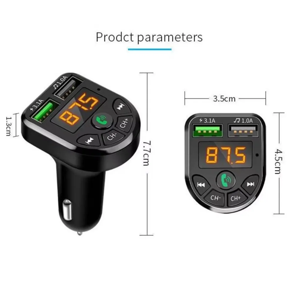 Car Bluetooth 5.0 FM Transmitter USB Charger For Renault clio megane 2 3 duster renault Scenic Sandero Captur Twingo Modus Koleo