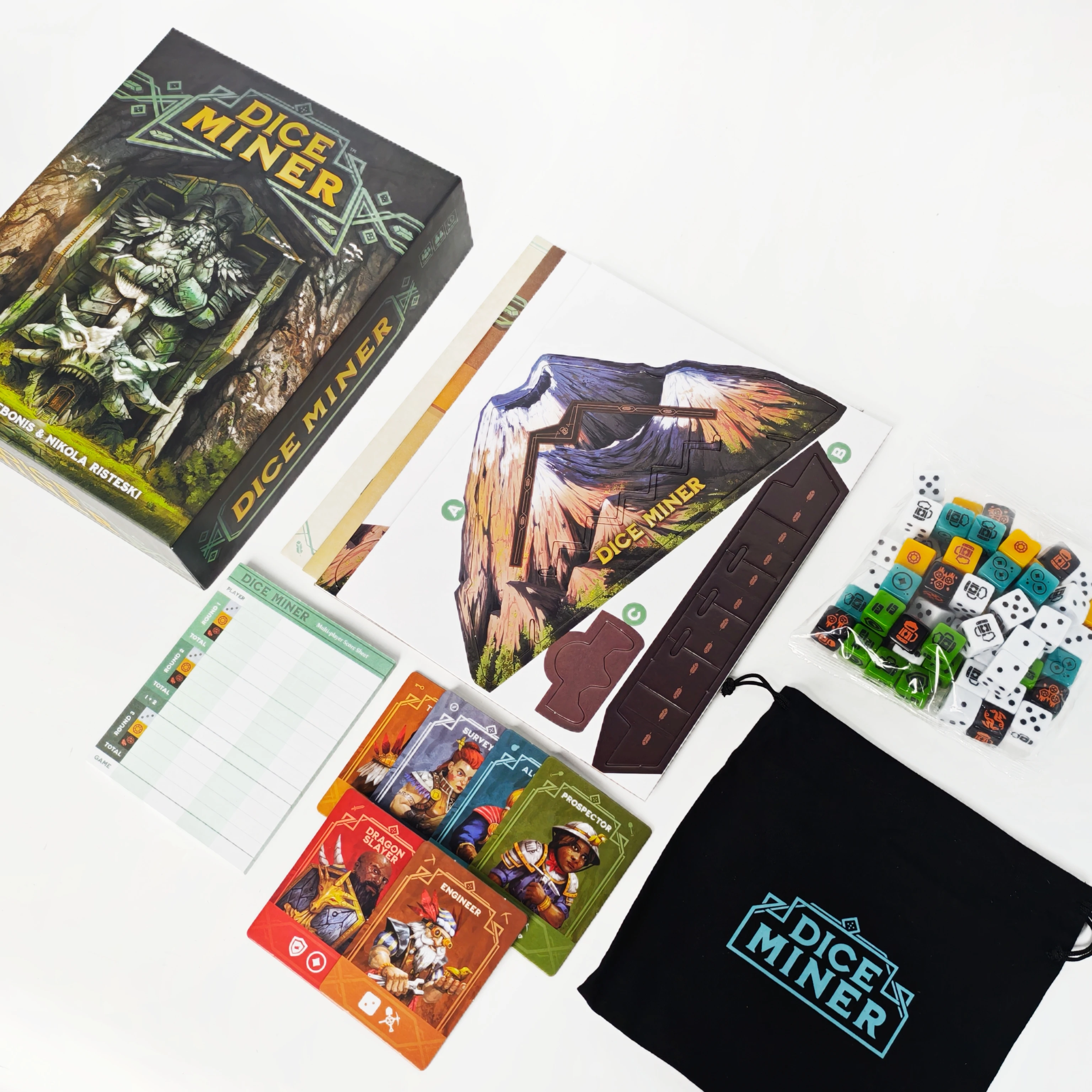 Board Game Dice Miner Backer Pack, Exciting Dice Action Strategy Game for Friends Party, Great Holiday Birthday Gift Choice