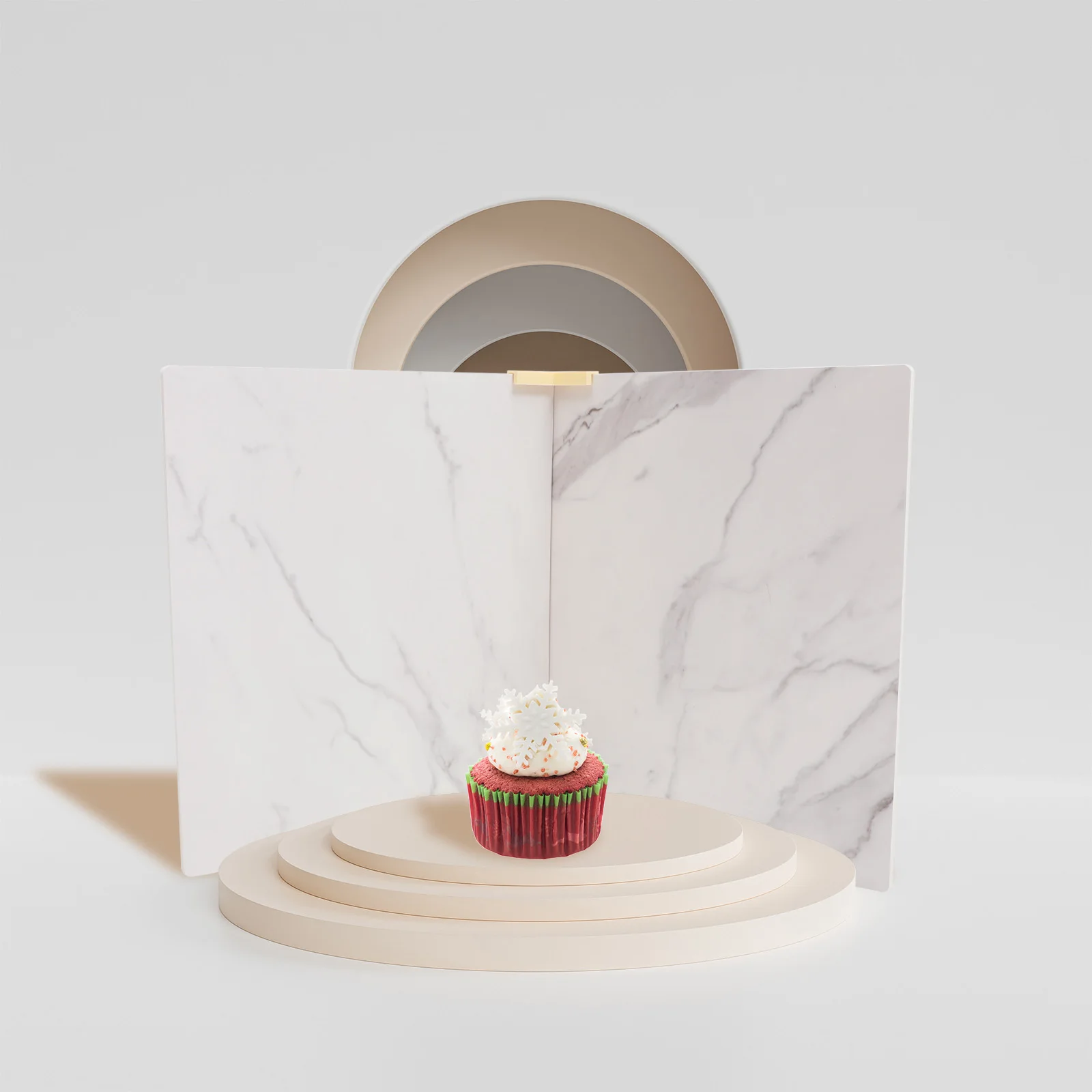 

2Pcs PVC Food Photography Backdrops 40x40cm White Marble Pattern Cake Jewelry Photo Background Boards for Studio Use