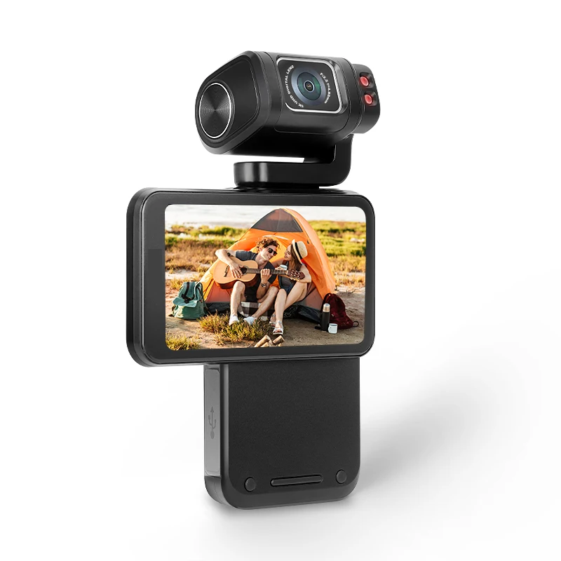 YYHC- Portable Pocket 5K Digital Video Camcorder with 3.5'' IPS Screen