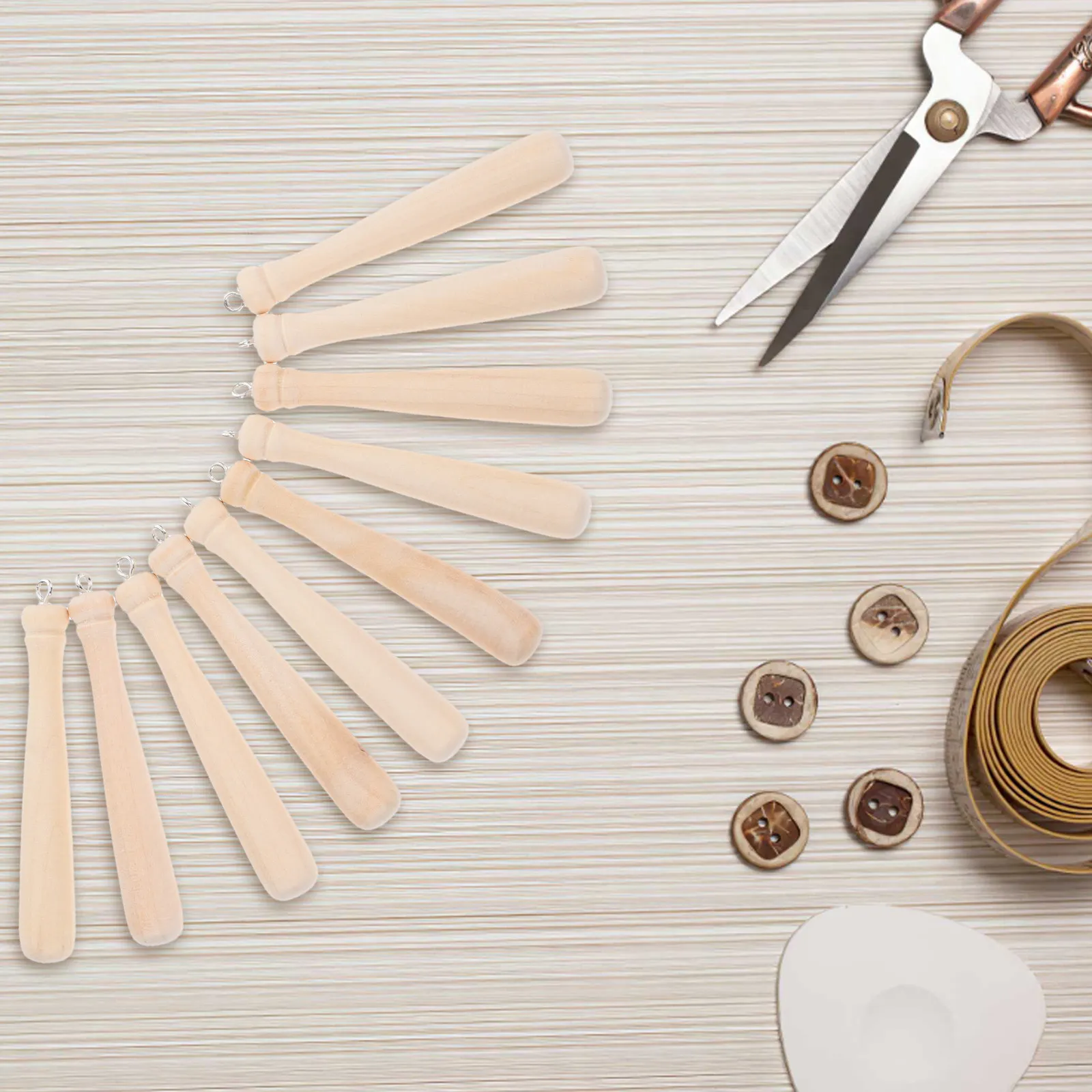 

Набор из 20 деревянных мини-брелоков в форме бейсбольных бит, гладкая отделка, для рукоделия, украшений, подвесок, брелоков, аксессуаров ручной работы, спортивный набор шармов