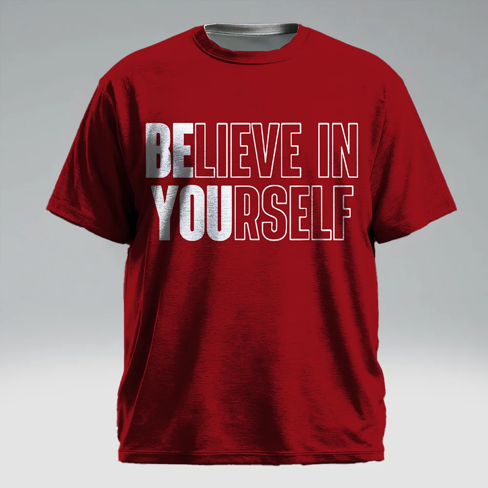 

Мужская футболка с коротким рукавом больших размеров S-9xl: стиль с краями текста — гладкие смелые лозунги, устойчивые к морщинам,