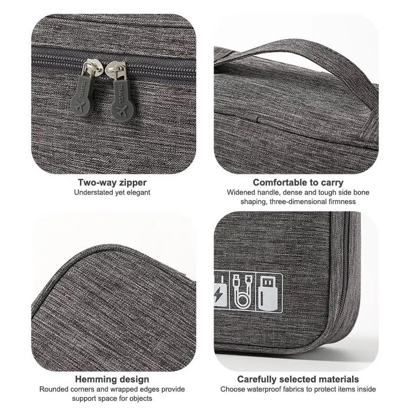 1Pcs Barber Hair Clipper Storage Bag Multi Compartment Oxford Haircut Tool Organizer Shockproof Portable Carry Case For Salon