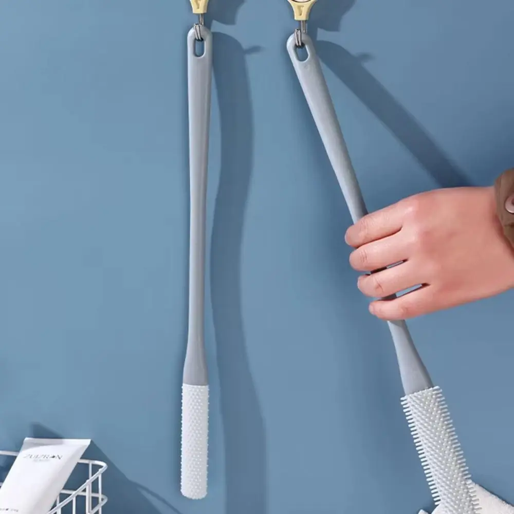 2 pçs criativo toe gap escova de limpeza manipulado alça longa escova de limpeza de pés confortável macio ferramenta de limpeza de pés ferramenta de banho