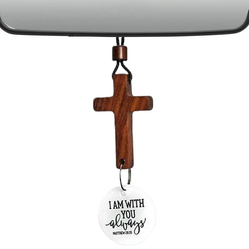 Mirror Decor For Car Jesus Charm For Car Hangable Religious Pendant Accessories For Auto Interior Truck Church Home Living Room