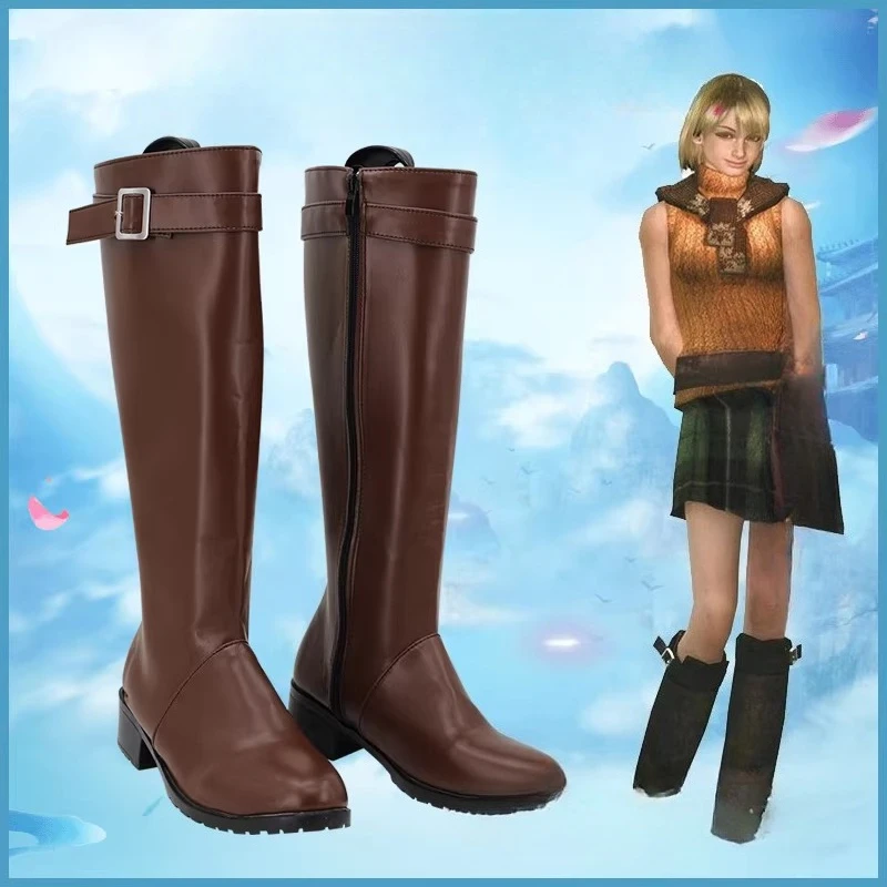 

Обувь для косплея по аниме и играм: Ботинки Ашли Грейхем из Resident Evil, аксессуары и реквизит для костюма на Хэллоуин