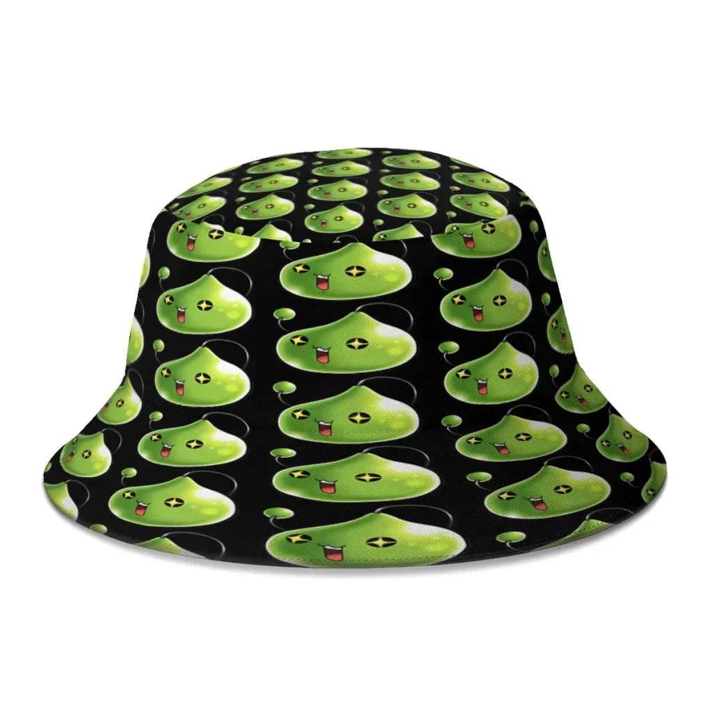 Slime MapleStory Maple Story Game Bucket Hat For Women Men Teenager Foldable Bob Fishing Hats Panama Cap Autumn