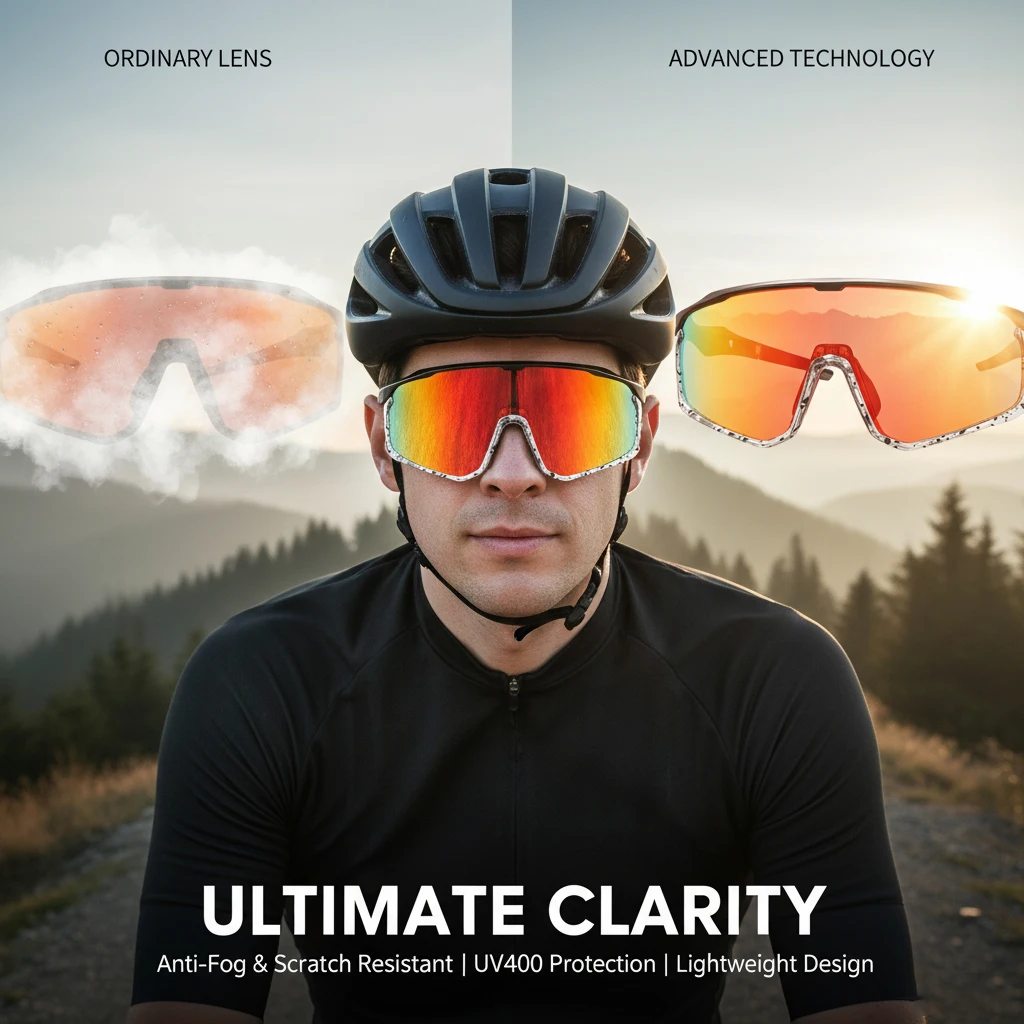 Full Frame Border Sports Glasses Colorful Windproof Goggle Unisex Outdoor Dustproof Shockproof Eyewear Hiking Running Protection