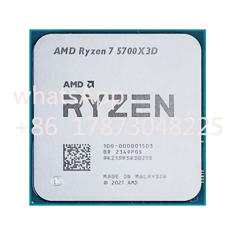 AMD Ryzen 7 5700X3D R7 5700X3D New 4.1 GHz 8-Core 16-Thread CPU 7NM L3=96M 100-000001503 Socket AM4 but without fan