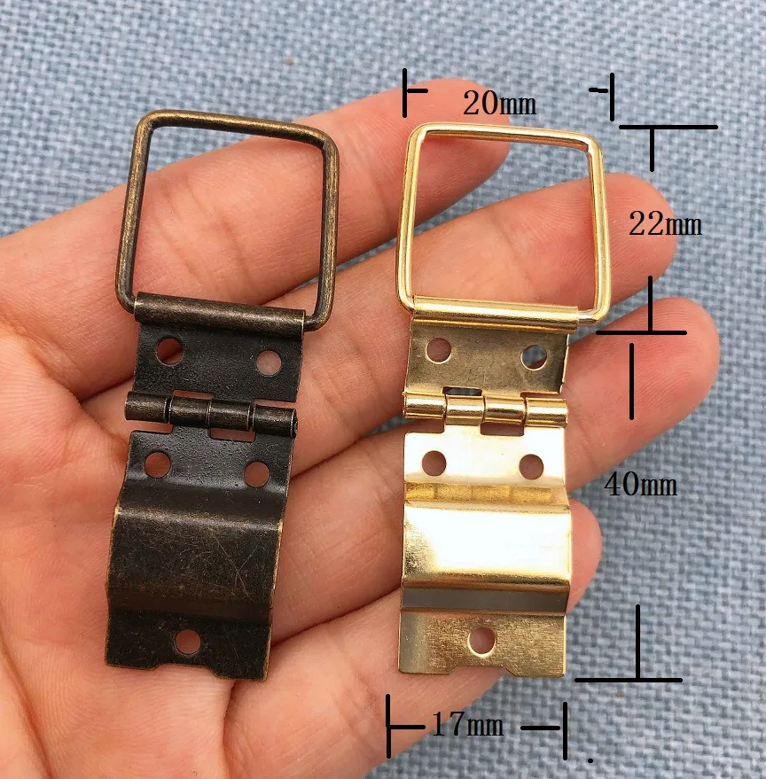 1PC Metal Cabinet Door Luggage Mini Hinge,5 Holes Decor,Furniture Decoration Hook Hinge,18*40mm