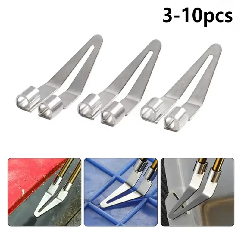 3/5/10pcs Smooth Head Adjustable Soldering Repair Iron Smooth Head 45 Degree Elbow Metal Welder Smooth Tip Head Welding Tools