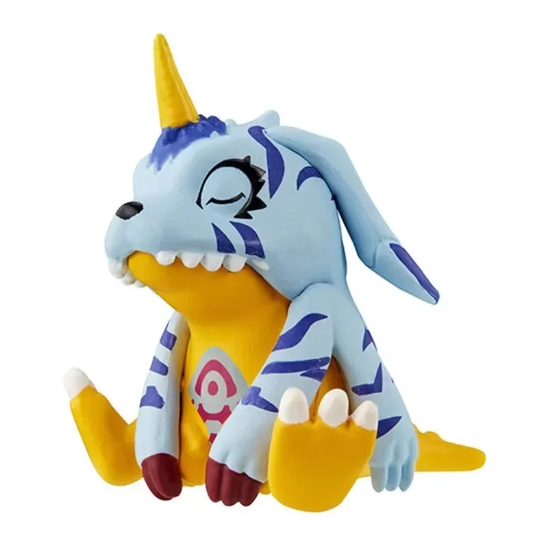 ألعاب كبسولة Bandai-Anime Digimon Adventure Agumon ، نموذج شخصية الحركة ، مجموعة ألعاب حقيقية ، هدايا عيد الميلاد