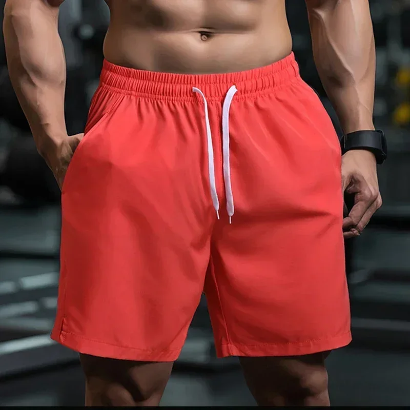 Fitness Shorts Man Quick-Drying Ice Silk Breathable Running Men's Sport Shorts Badminton Tennis Shorts Outdoor Sportswear