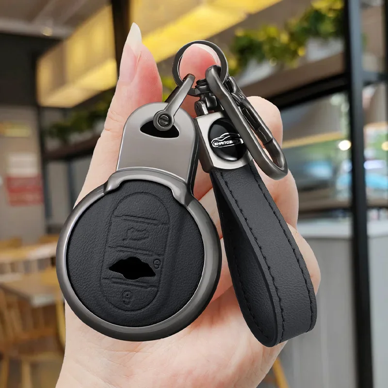 

Чехол для автомобильного ключа из цинкового сплава, брелок для BMW Mini COOPERS COUNTRYMAN ONE JCW CLUBMAN F56 F55 F54 F57 F60 Roadster, автомобильные аксессуары