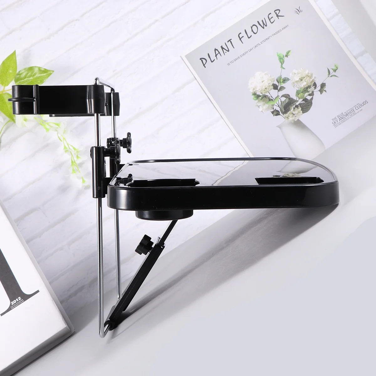 

1Pcs Car Laptop Holder Foldable Steering Wheel Tray Table Portable Adjustable Multi Functional Car Seat Desk Food Drink Holder