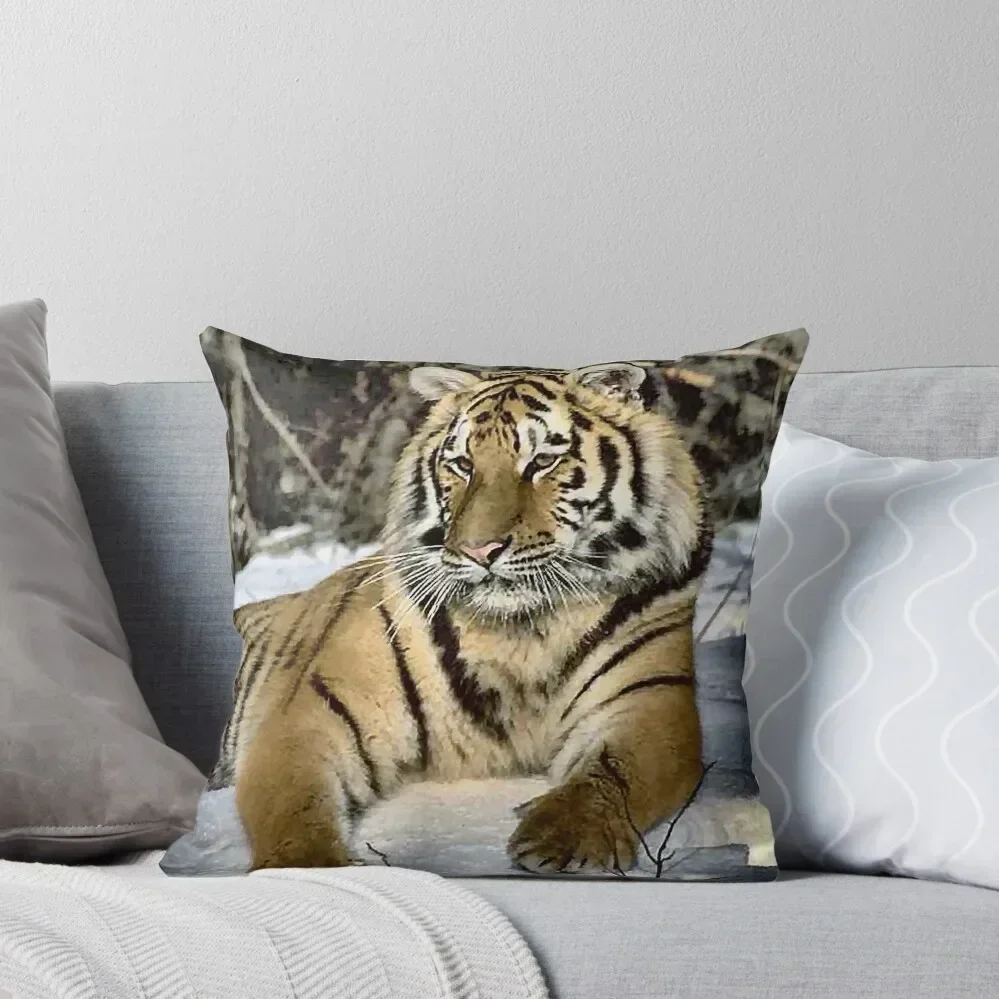 

Siberian Tiger Lovers Art Gifts Throw Pillow Marble Cushion Cover home decor items Luxury Cushion Cover pillow