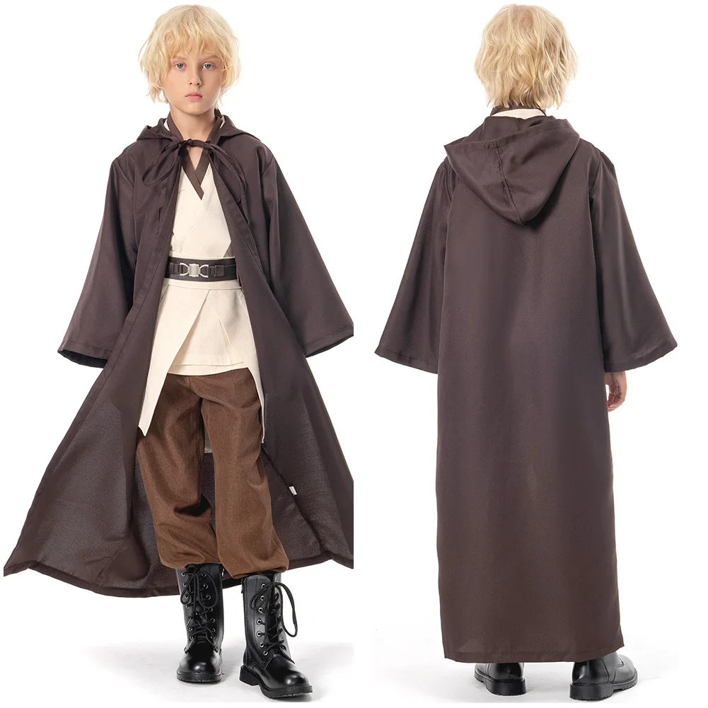 Anakin Fandyobi白鳥のコスプレコスチューム (子供用) 、宇宙戦闘、騎士団、男の子用ケープ、子供用ファンタジー映画衣装