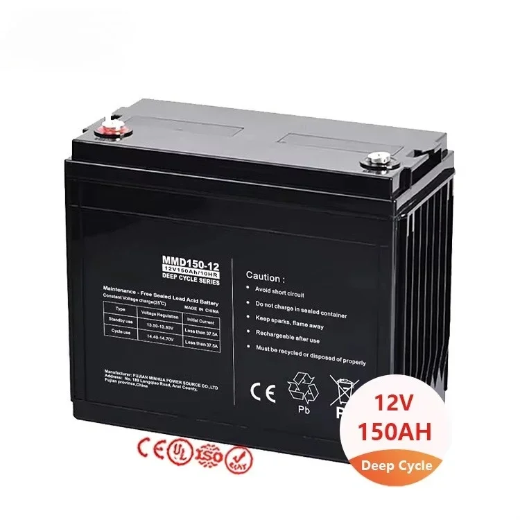 

Mhb MMD150-12 12v150ah Аккумулятор Solaire 150ah/12v Солнечная сухая аккумуляторная батарея Vrla Agm свинцово-кислотная глубокого цикла 12v 150ah Цена телекоммуникационного пакета