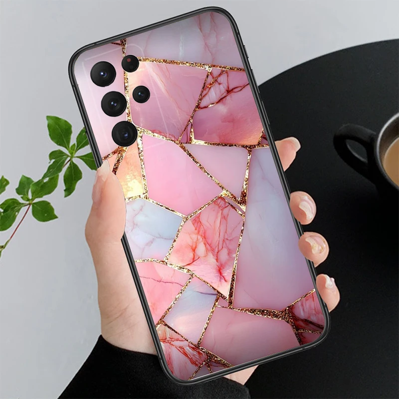 

Phone Case For Samsung A55 A16 A56 A36 A35 A15 A53 A54 A33 A34 A25 A05S A52 A52S A14 A26 A71 Pink rose gold