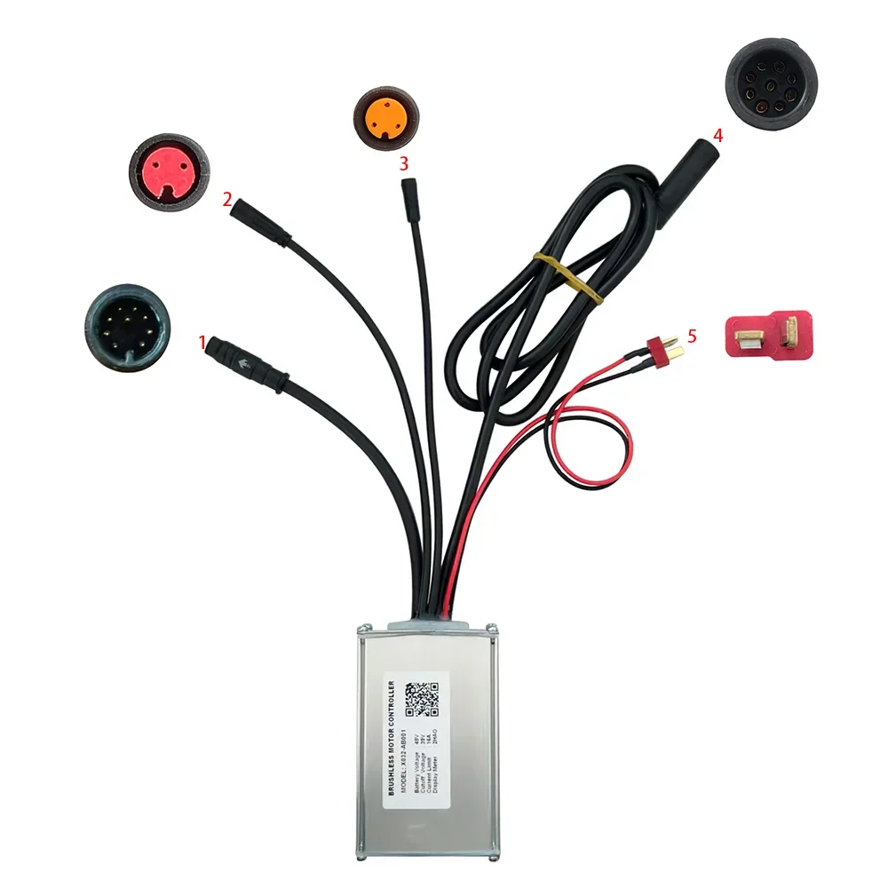 Ebike Brushless Motor Controller X032-AB001 48V 16A for 2HAO Protocol Electric Scooters Speed Parts