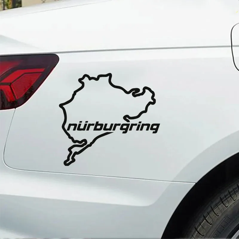 أزياء سباق الطريق سباق Nürburgring ملصقات السيارات الوفير دراجة نارية خوذة ملصق حائط من الفينيل الخدوش للماء PVC بالجملة