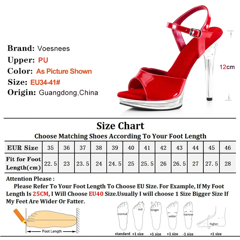 Party Wedding Shoes Women\'s Sandals With Heels 12cm Pole Dancing Practice Shoes Clear Thin Heel Transparent Platform Stiletto