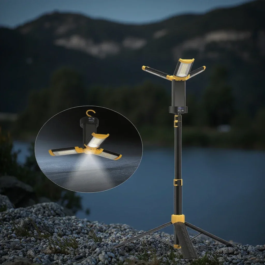 yyhcYYHCPortable Spotlight Working Lamp USB Rechargeable Flashlight LED COB Camping Work Inspection Light