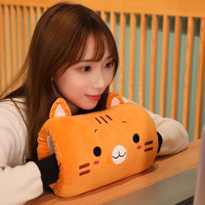 Dakimakura Cute Rabbit Warm Hand Warmer Pillow - Travel Pillow for Nap & Home Desk Rest, Christmas Gift for Women Girls