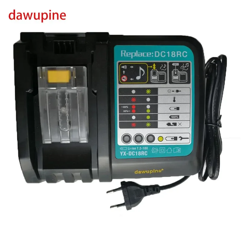 

DC18RC Li-ion Battery Charger 3A 6A Charging Current for Makita 14.4V 18V BL1830 Bl1430 DC18RCT DC18RA Power tool BL1815 BL1415