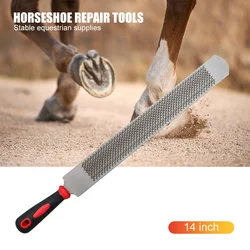 Horse Hoof Iron Trimming File, suprimentos equestres, ferramentas de reparo ferradura, 14 pol