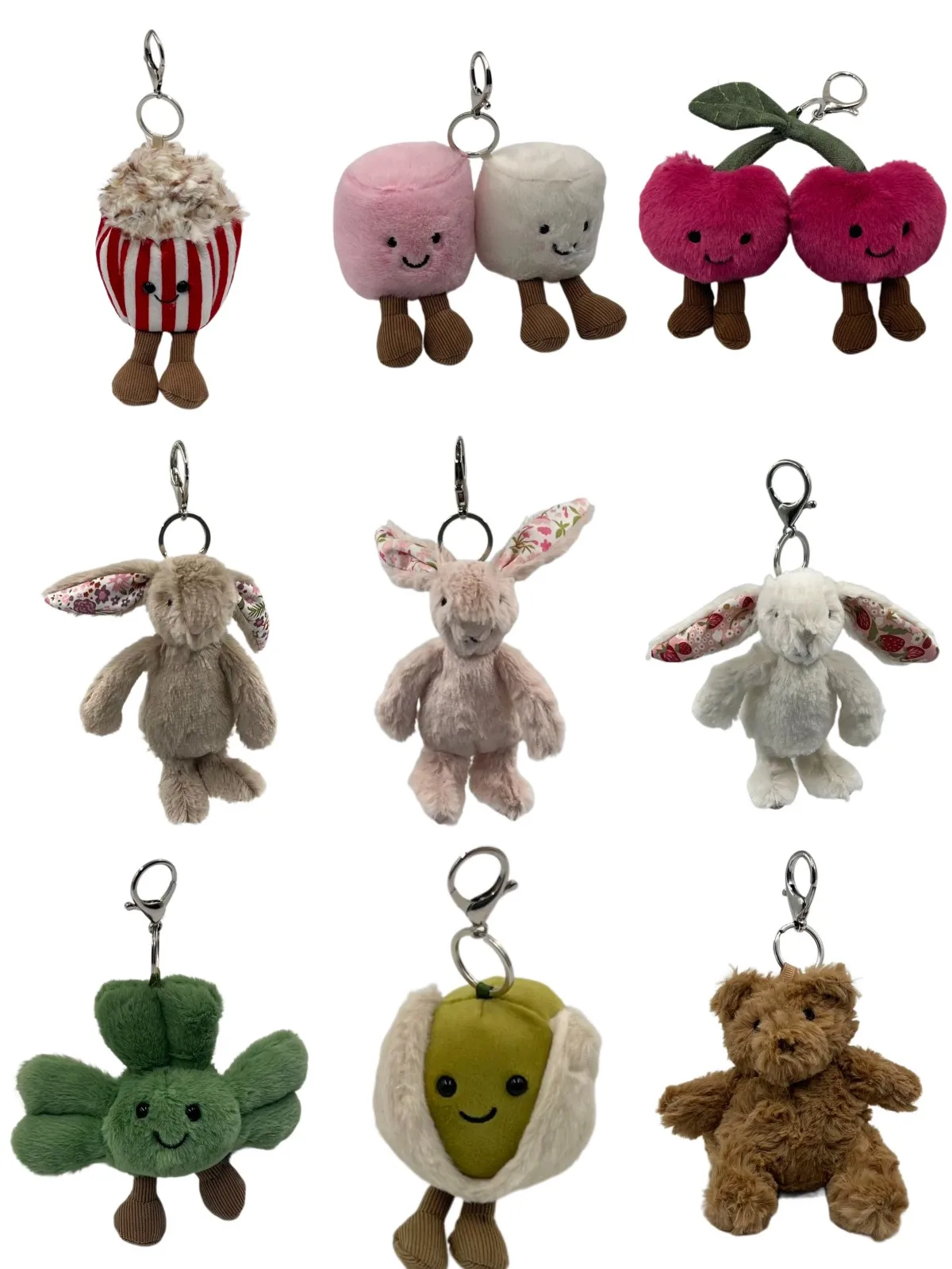 

2026 New JC Brand Plush Toy Keychain,Cute Accessory,Suitable for Little Girls as a Birthday Gift,Bag Charm,or Children's DayGift