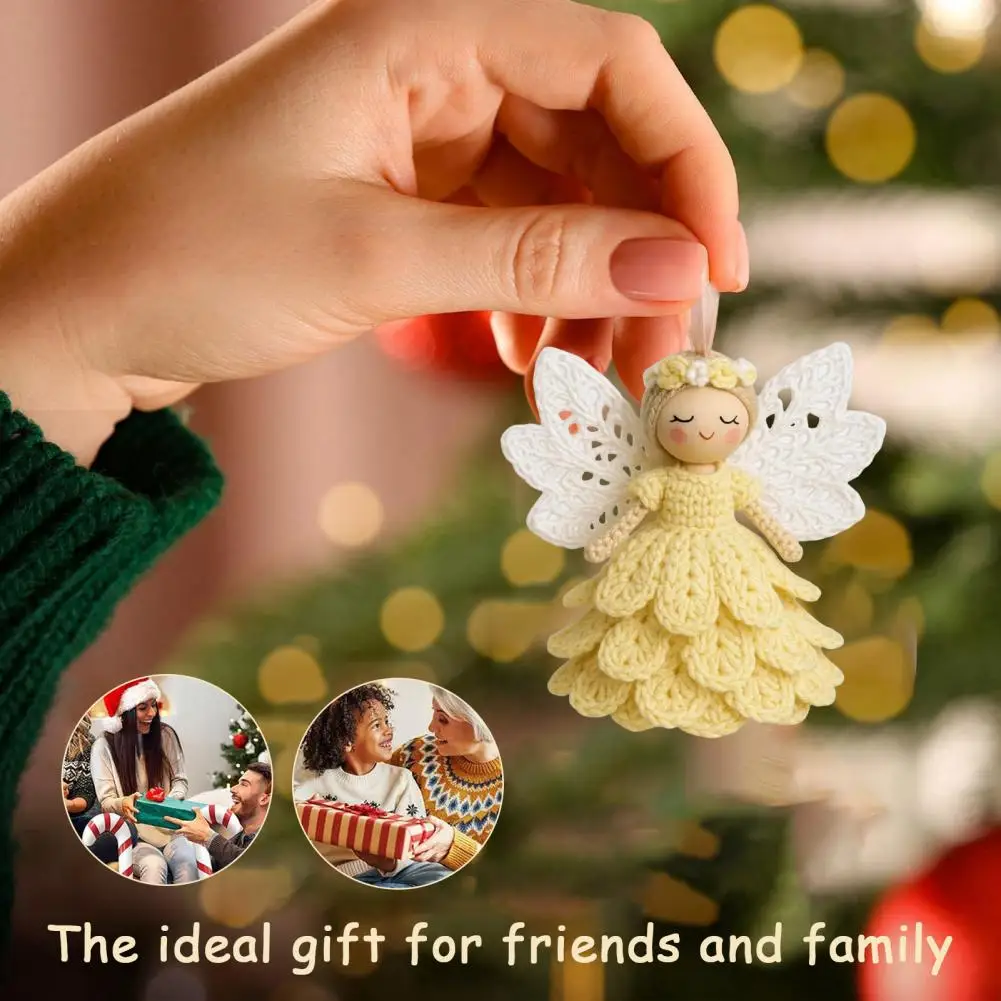 Crochet Angel Kit Handmade Angel Decoration Crochet Angel Ornament Kit for Beginners Handmade Christmas Tree Decoration Gift